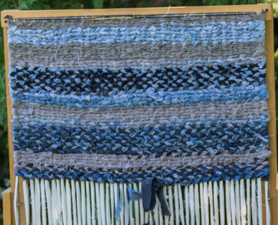 Rag Rug Weaving with a Loom